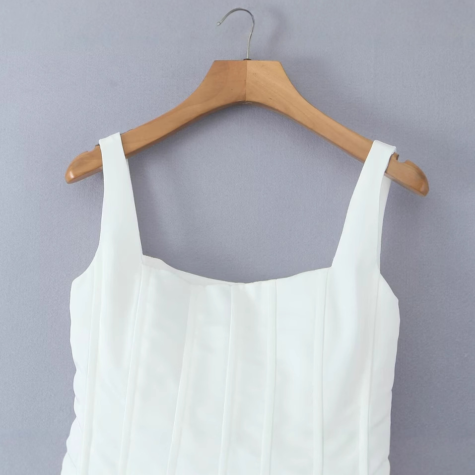 Sexy fishbone dress with fluffy jumpsuit and short skirt - Image 3