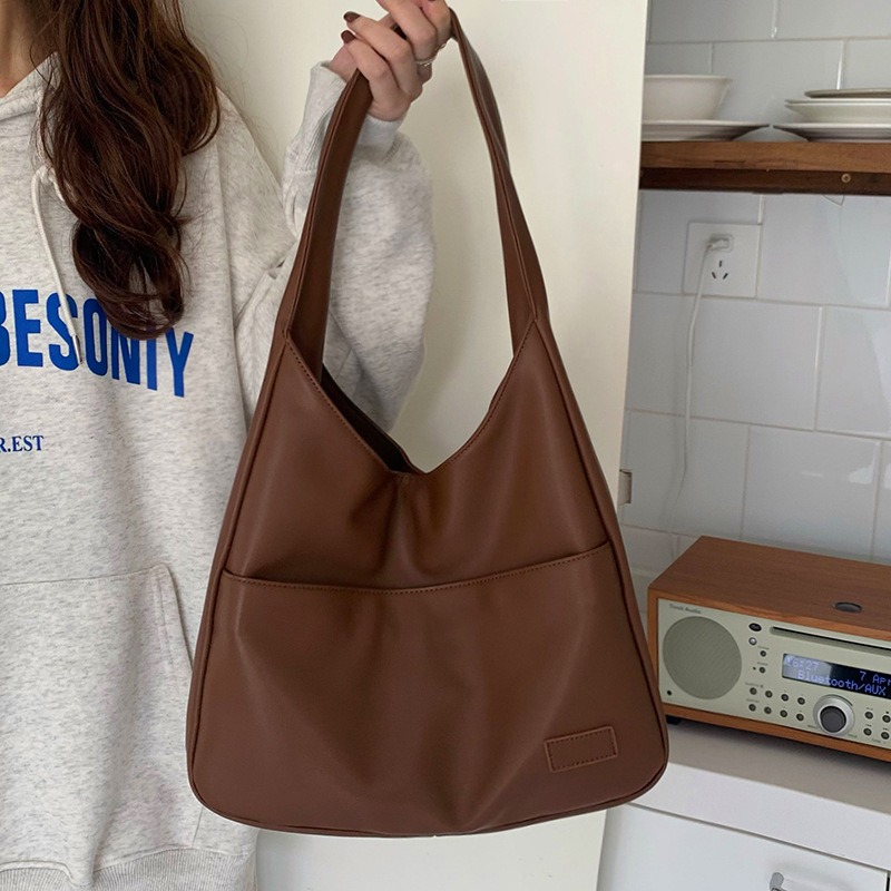 Large Capacity Tote Bag Women's New Trendy Shoulder Bag Simple and Versatile Commuter Bag Fashion Luxury Designer Handbags - Image 4