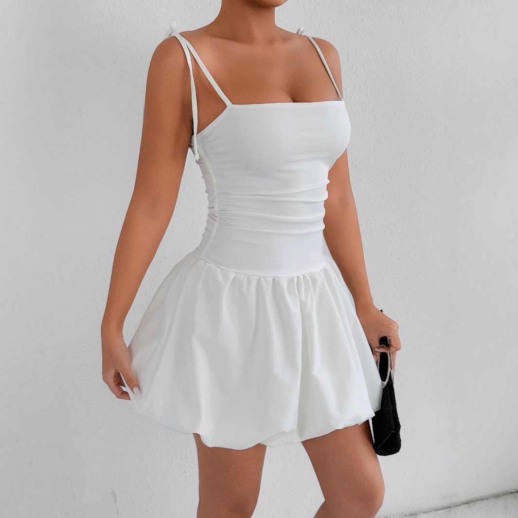 Sexy Fitted Strapless Crop Top Short Dress - Image 3