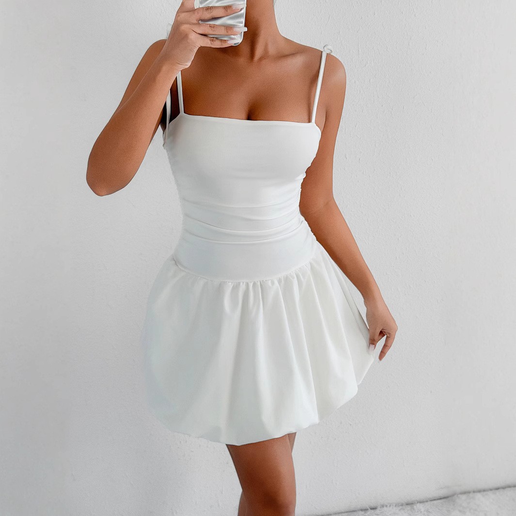 Sexy Fitted Strapless Crop Top Short Dress - Image 2